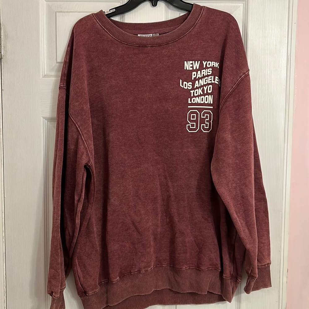 Over sized Mighty Fine graphic sweat shirt